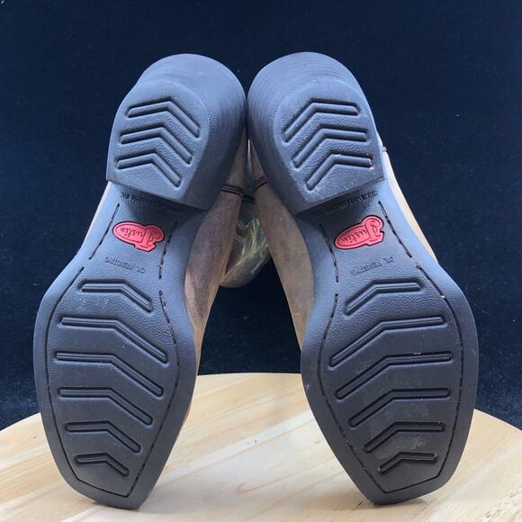 Justin Classic Western Boots square toe London Calf Style 1409 Wmns Size 6 - Picture 11 of 11